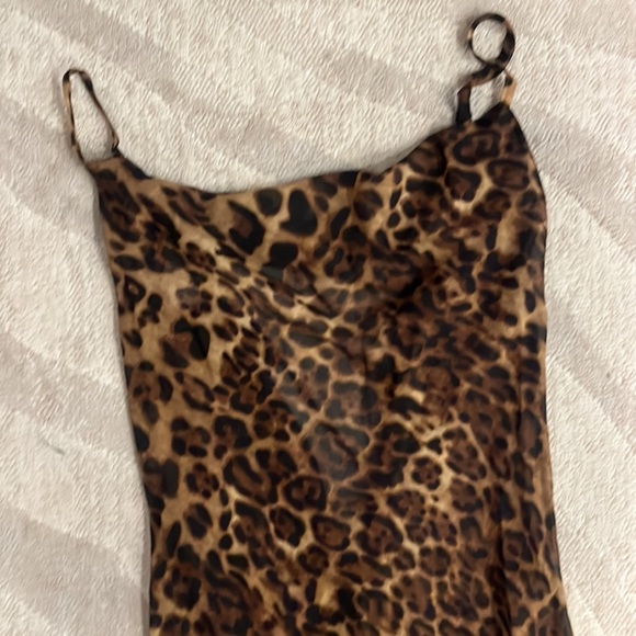 Sheer Maxi Leopard Print dress - Picture 2 of 3
